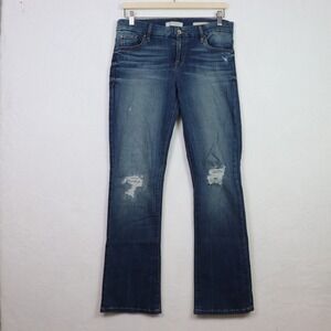 GUESS Blue Tailored Mini Boot Distressed Denim Jeans 29XSH Size 29